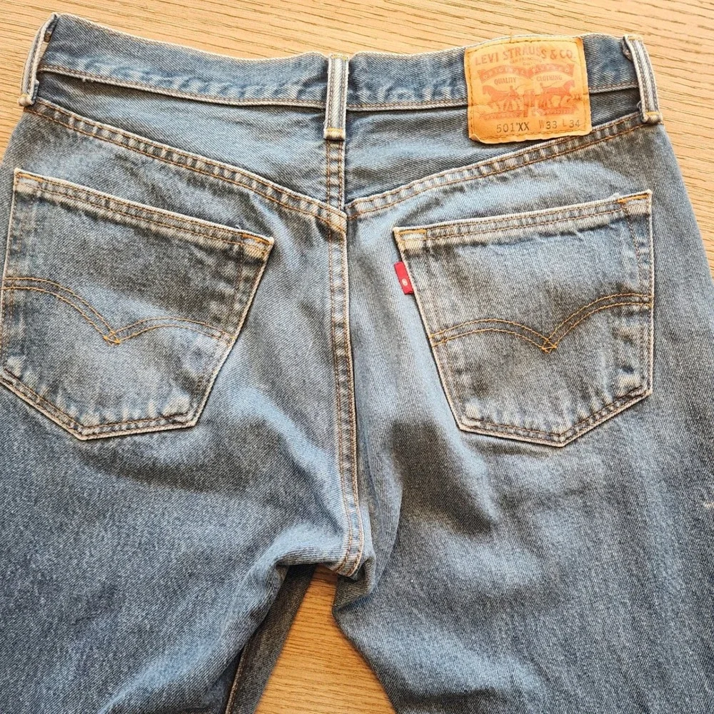 🔥VTG 501XX 90s Levis Jeans 33x34 Straight Leg. Streetwear skatecore Grunge Y2K